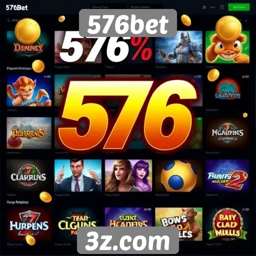 Variedade de jogos disponíveis na plataforma 576bet